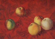 Копия картины "яблоки" художника "петров-водкин кузьма"