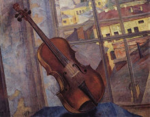 Картина "скрипка" художника "петров-водкин кузьма"