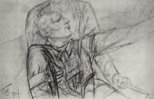 Копия картины "рисунок к картине смерть комиссара" художника "петров-водкин кузьма"