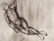 Копия картины "лежащий юноша" художника "петров-водкин кузьма"