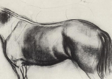 Репродукция картины "этюд для картины купание красного коня" художника "петров-водкин кузьма"