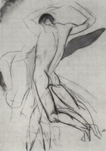 Копия картины "мальчик, прыгающий в воду" художника "петров-водкин кузьма"