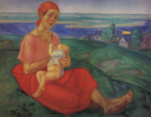 Картина "мать" художника "петров-водкин кузьма"