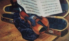 Копия картины "скрипка" художника "петров-водкин кузьма"