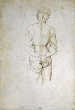 Репродукция картины "study of a young man with his hands tied behind his back" художника "пизанелло"