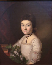 Репродукция картины "henrietta maria bordley" художника "пил чарльз уилсон"