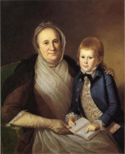 Копия картины "mrs. james smith and grandson" художника "пил чарльз уилсон"