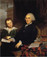 Картина "governor thomas mckean and his son, thomas, jr." художника "пил чарльз уилсон"