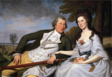 Копия картины "benjamin and eleanor ridgley laming" художника "пил чарльз уилсон"