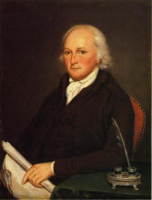 Репродукция картины "portrait of edmund physick" художника "пил чарльз уилсон"