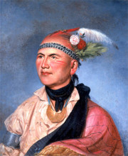 Картина "joseph brant" художника "пил чарльз уилсон"
