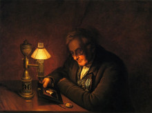 Картина "james peale (also known as the lamplight portrait)" художника "пил чарльз уилсон"