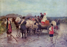 Копия картины "buying out the bride" художника "пимоненко николай"