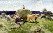 Картина "haymaking" художника "пимоненко николай"