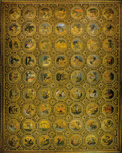Копия картины "semi-gods ceiling" художника "пинтуриккьо"
