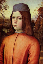 Репродукция картины "portrait of a boy" художника "пинтуриккьо"