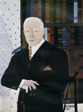 Репродукция картины "portrait of christian brinton" художника "пиппин гораций"