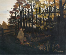 Картина "the squirrel hunter" художника "пиппин гораций"