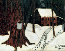Репродукция картины "maple sugar season" художника "пиппин гораций"