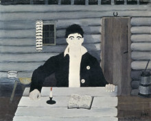 Копия картины "john brown reading his bible" художника "пиппин гораций"