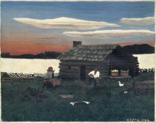 Копия картины "cabin in the cotton iii" художника "пиппин гораций"