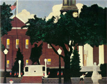 Копия картины "west chester court house" художника "пиппин гораций"