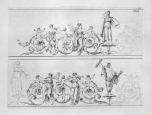 Репродукция картины "two friezes" художника "пиранези джованни баттиста"