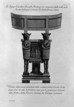 Репродукция картины "view from the rear of this curule chair" художника "пиранези джованни баттиста"