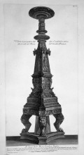 Репродукция картины "view in perspective of a candlestick" художника "пиранези джованни баттиста"