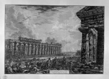 Копия картины "view of eighteen side columns" художника "пиранези джованни баттиста"