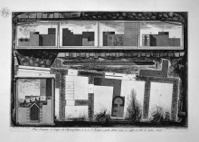 Картина "view of the entryway to the city of pompeii, with sidewalks and shops" художника "пиранези джованни баттиста"