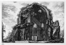 Копия картины "view of the temple of minerva medica" художника "пиранези джованни баттиста"