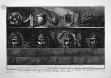 Репродукция картины "view of the tomb and told the two contiguous" художника "пиранези джованни баттиста"