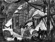 Копия картины "the prisons" художника "пиранези джованни баттиста"