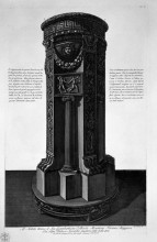 Копия картины "altar dedicated to apollo found in the villa of pompey the great in albano" художника "пиранези джованни баттиста"