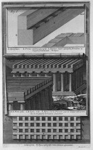 Репродукция картины "another perspective view and details of the doric temple" художника "пиранези джованни баттиста"