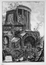 Репродукция картины "another view of the temple of the sibyl at tivoli" художника "пиранези джованни баттиста"