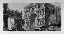 Картина "arch of titus in rome" художника "пиранези джованни баттиста"