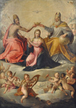 Копия картины "coronation of mary" художника "аахен ханс фон"