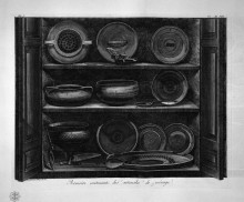 Копия картины "cabinet containing household utensils" художника "пиранези джованни баттиста"
