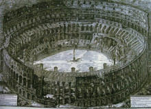 Копия картины "colosseum with stations of the cross" художника "пиранези джованни баттиста"