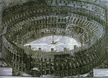 Картина "colosseum with stations of the cross" художника "пиранези джованни баттиста"