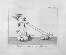 Репродукция картины "cupid and snails" художника "пиранези джованни баттиста"