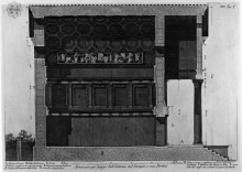 Копия картины "cutaway of the interior for long these days, and his porch" художника "пиранези джованни баттиста"