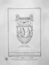 Репродукция картины "decorative marble vase (inc. in outline)" художника "пиранези джованни баттиста"