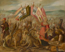 Репродукция картины "allegorie on the battle of braşov" художника "аахен ханс фон"