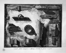 Копия картины "door hardware found in pompeii" художника "пиранези джованни баттиста"