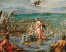 Копия картины "allegory on the battle of sisak" художника "аахен ханс фон"