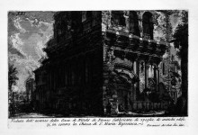 Копия картины "the roman antiquities, t. 1, plate xx. casa dei crescenzi." художника "пиранези джованни баттиста"