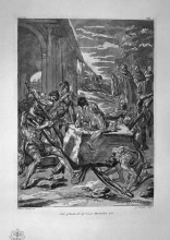 Репродукция картины "funeral procession, the blessed virgin" художника "пиранези джованни баттиста"